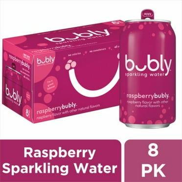 BUBBL'R Antioxidant Sparkling Water, Peach Raspberry Dazzl'r, 12 fl oz ...