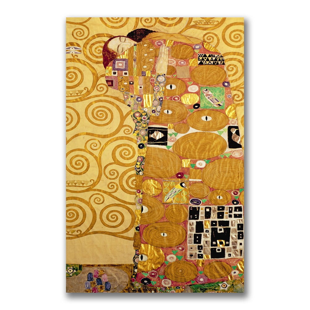 Trademark Fine Art "Fulfillment" Canvas Wall Art by Gustav Klimt
