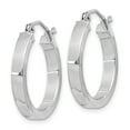 thumbnail image 2 of White Sterling Silver Earring Hoop Women'S 22 mm 20, 2 of 3