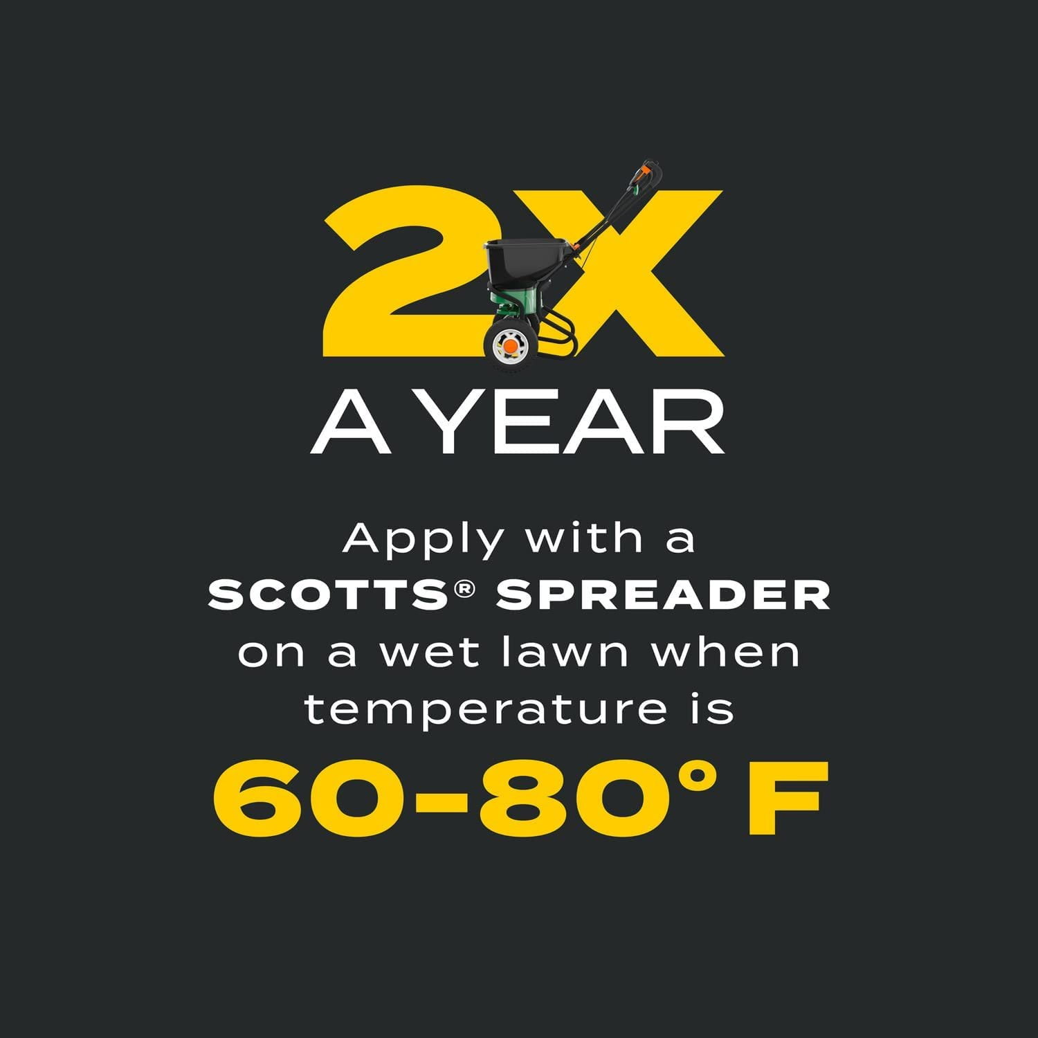 Scotts Turf Builder Triple Action1 - Combination Weed Control, Weed Preventer, and Fertilizer, 33.94 lbs., 12,000 sq. ft.