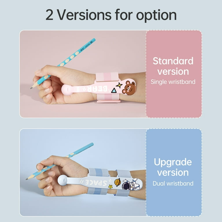 Operitacx Anti-Hook Wrist Brace Anti-Skid Pens Corrector Writing Training  Devices The Grooved Handwriting Book Preschool Pencils Dr Grip Double Layer