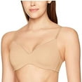 thumbnail image 2 of Calvin Klein Women's 2 Pack Lightly Lined Wirefree Bra, Black/Nude Medium, 2 of 3