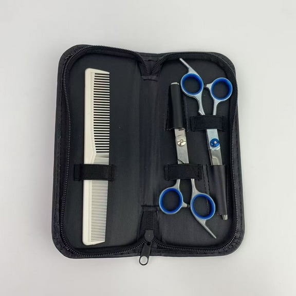 Ezhacer Hair cutting scissors,Hair Cutting Scissors, Professional Hair Scissors 6.5 inch Right-Hand Razor Edge Barber Scissors Salon Hair Cutting Shears Made Hand Sharpened Blue