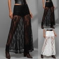 thumbnail image 2 of Boho Skirts for Women Relaxed Fit Striped Soft & Lightweigh Summer Pleated High Waisted Casual Long Skirts with Pockets, 2 of 5