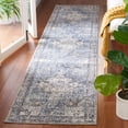 thumbnail image 2 of SAFAVIEH Moondust Dani Oriental Polyester Runner Rug, Ivory/Blue, 2' x 9', 2 of 8