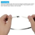 thumbnail image 4 of Uxcell Metal Zip Ties, 10 Pcs Self-locking 304 Stainless Steel Cable Ties, 23.6 Inch, 4 of 4