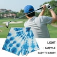 thumbnail image 5 of Yuyamidu Blue Whilpool Tie Dye Golf Towel Golf Cleaning Towel Golf Accessories Soft Fabric for Bags for Tournament Fitness Yoga Camping, 5 of 7