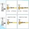 thumbnail image 3 of AC R134A Adapter Quick Coupler Kit, R134a Tank Tap Valve R134a to R22/410a for Air Conditioning Refrigeration System, 3 of 5