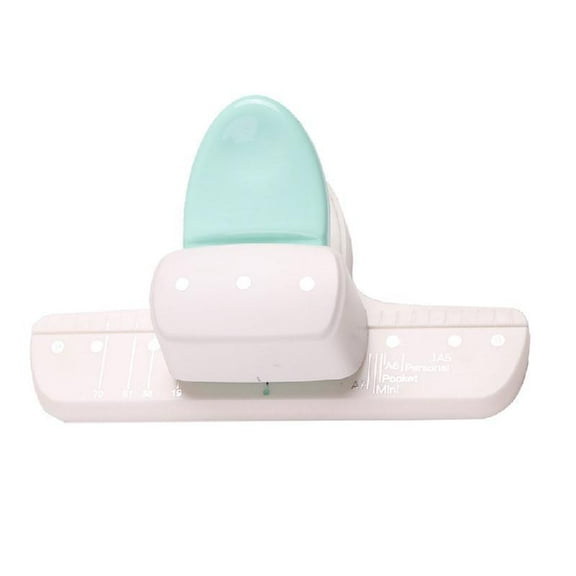 Zeiwohndc 3 Hole Puncher 4mm Round Hole Puncher with Alignment Scale for Binder Notebook