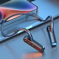 thumbnail image 1 of Xihbxyly Ofertas Relámpago de Hoy Auriculares En El Conducto Bluetooth 5.2 Auriculares Deportivos En Oído Abierto y Microfono 8 Horas de Us Auriculares Inhalados Por Los Impermeables para Corrugar, A, 1 of 7