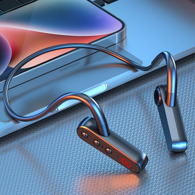 Xihbxyly Ofertas Relámpago de Hoy Auriculares En El Conducto Bluetooth 5.2 Auriculares Deportivos En Oído Abierto y Microfono 8 Horas de Us Auriculares Inhalados Por Los Impermeables para Corrugar, A