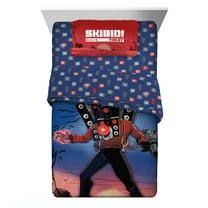 Skibidi Toilet Kids Twin Bed in a Bag, Comforter and Sheets