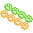 thumbnail image 4 of 8PCS Lavadora Recogedor de Pelusas Forma de Flor de Ciruelo Removedor de Pelo de Mascotas para Lavandería Naranja y Verde, 4 of 13