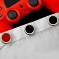 thumbnail image 4 of jejeloiu 3D Gamepad Controller Black Out Curtains,Teens Video Game Curtains Pack of 2 (42x63 Each),Red Black Buffalo Bedroom Curtains For Boy Kids,Breathable Home Decor, 4 of 6
