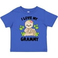 thumbnail image 3 of Inktastic Cute Sloth I Love My Grammy with Green Leaves Boys or Girls Toddler T-Shirt, 3 of 5