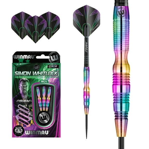 Winmau Simon Whitlock Steel Tip Darts - 24g - Prism