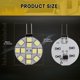thumbnail image 4 of 12 bombillas LED G4 con base de clavija lateral redonda G4 5050 12SMD LED RV, luz de lectura para el hogar, color blanco, 4 of 5