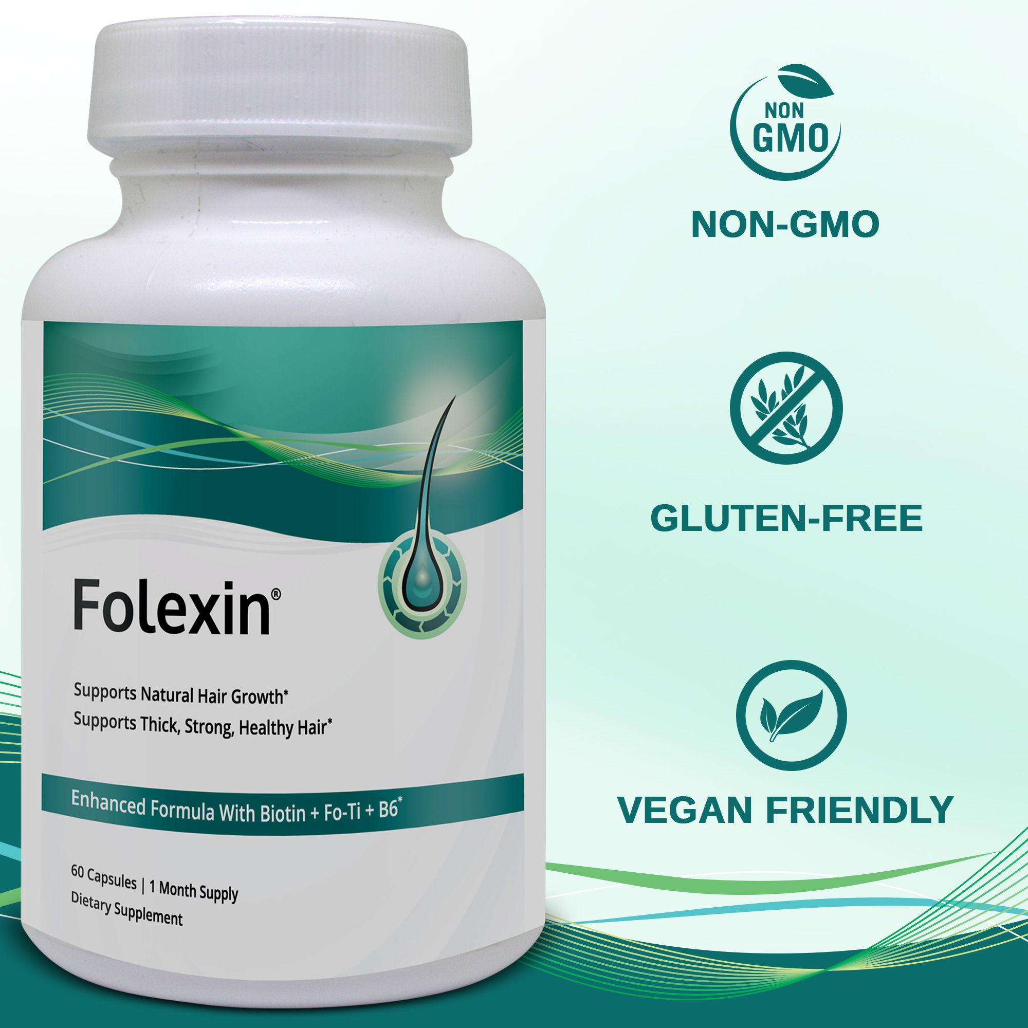 Folexin Supports Natural Hair Growth