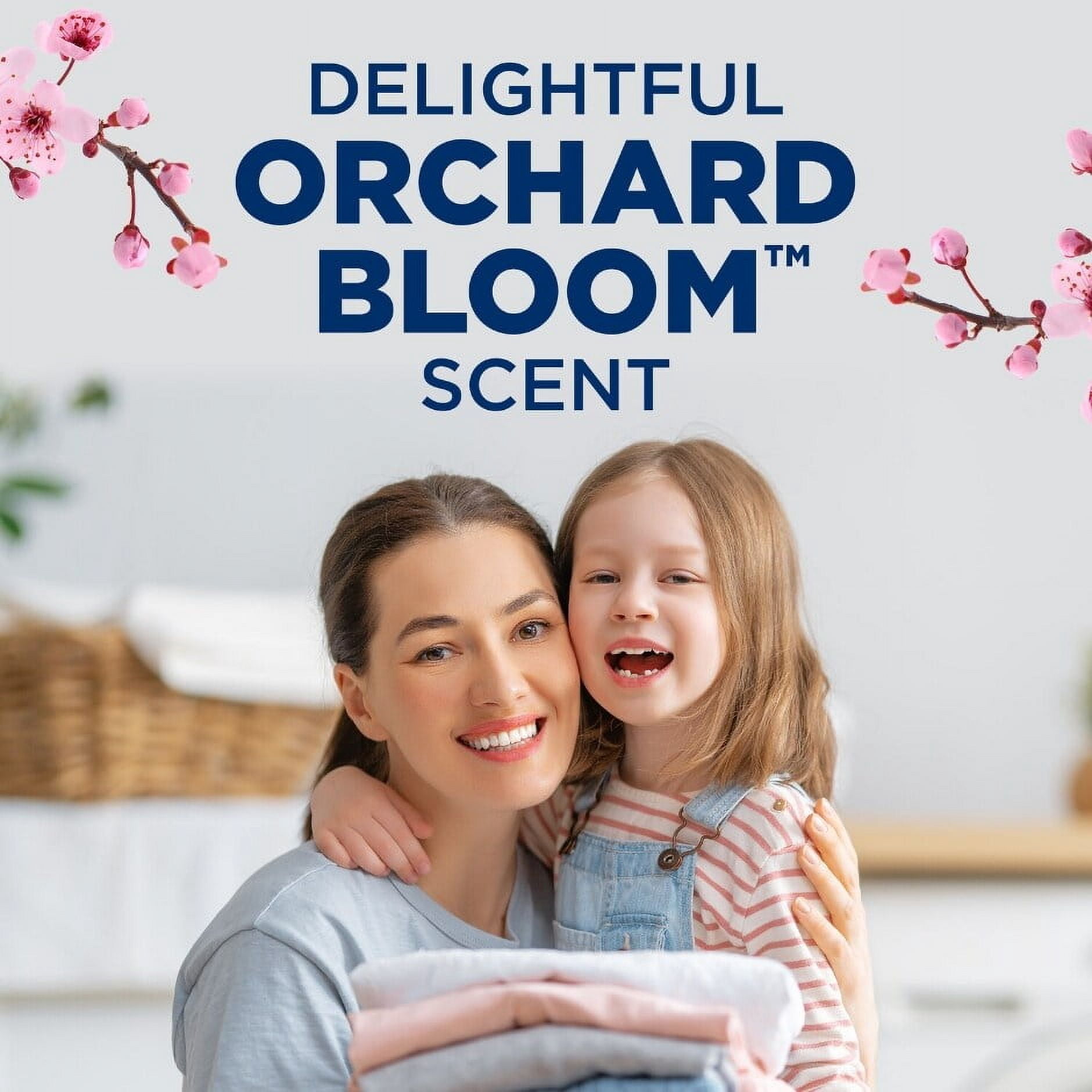 ARM & HAMMER Orchard Bloom Liquid Laundry Detergent Plus Softener (Pack 3) - 105 Loads, 136.5fl