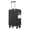 28 Inch + Black + ABS, variant on 28 Inch ABS Hard Shell Large Travel Checked Luggage - Scratch Resistant Surface Four Multi-Directional Wheels, With Combination Lock and Side Hooks