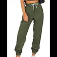 thumbnail image 2 of Pantalones Deportivos Holgados para Mujer, de Otoño, para Entrenamiento, de Cintura Alta, Cómodos y Deportivos. Verde L, 2 of 7