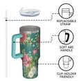 thumbnail image 4 of OBREWU Pioneer Flower Tumbler with Handle and Lid,Pioneer Flower 40oz Double Wall Vacuum Insulated Tumbler,Cups Gift for Women and Men, 4 of 7