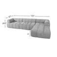 thumbnail image 6 of Modern L-Shaped Sectional Sofa with High-Density Foam & Chaise Lounge, 122" Wide, 2-Piece Fully Assembled Right-Facing Set for Living Room Comfort, 6 of 9