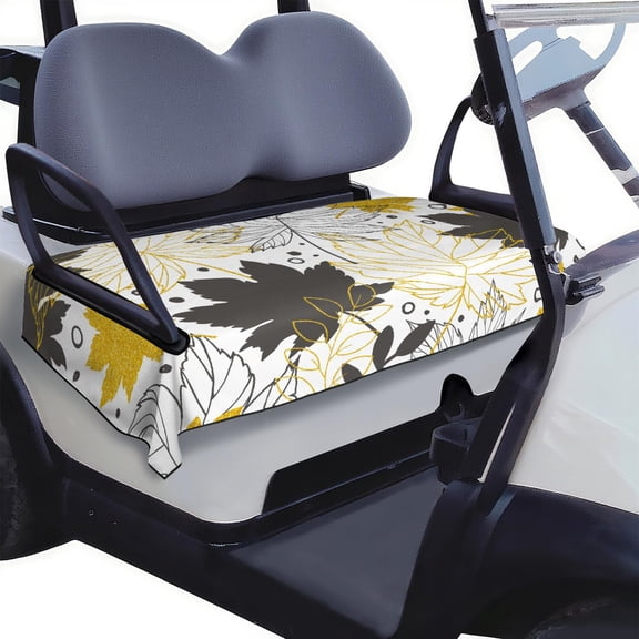 Vibrant Flowers Golf Cart Front Seat Cover 51" x 31" Fit for Most Models Soft Microfiber Towel Blanket Protects Original Seat