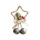 thumbnail image 2 of Adornos navideños de campana de hierro, campanas de pentagrama navideñas, colgante para pared, colgante para puerta, colgante para árbol de Navidad, campanas de lazo navideñas, decoración de Halloween, 2 of 6
