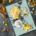 thumbnail image 5 of Christmas Cutting Board, Reindeer with Ornaments Lanterns and Floral Lines Xmas Feast Theme Image, Decorative Tempered Glass Cutting and Serving Board, Large Size, Multicolor, by Ambesonne, 5 of 5