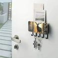 thumbnail image 5 of Elk Forest Sun Mail Holder Organizer Wall Mount with Shelf Key Holder Key Rack with 5 Key Hooks for Wall Decorative, 5 of 6