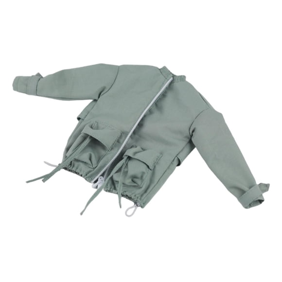 Xuanheng Veste de Figurine Articulée 1/6 pour Femme Durabilité Mode Tendance Vêtements Miniatures Vert