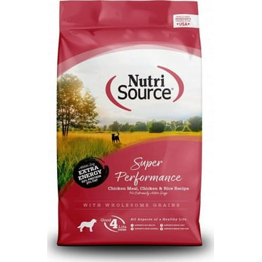 NutriSource Super Performance Chicken and Rice Dry Dog Food 40 lb