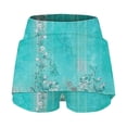 thumbnail image 6 of GiLiling Girls Casual Skort Floral Print Mini Skirt Elastic Waist with Built-in Shorts Lightweight Active Skirt for Daily and Play (Light Blue, 6-7 Years), 6 of 6