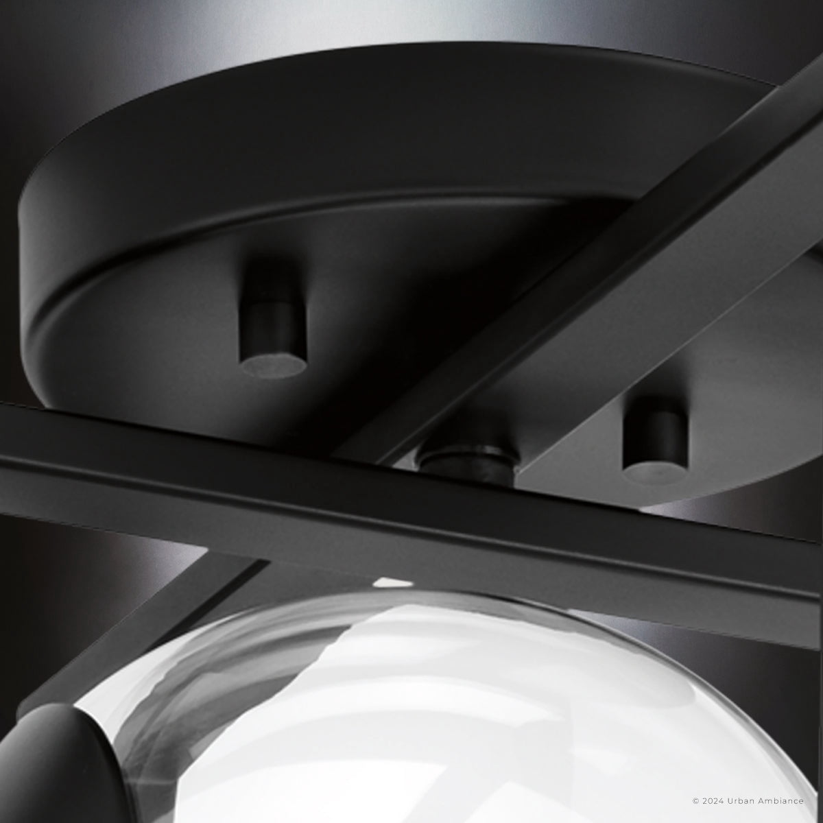 Luxury Minimalist Ceiling Light, Matte Black, UHP4440