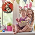 thumbnail image 2 of Easter Decorations Easter Round Door Sign Bunny Door Sign For Daily For Farmhouse Coffee Shop Front Door Home Decoration Door Hanging Decoration 7.9"X7.9", 2 of 6