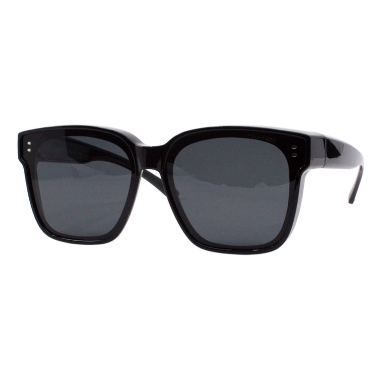 Polarized Fit Over Sunglasses Vintage Oversized Square UV400 Protection Women main image 3