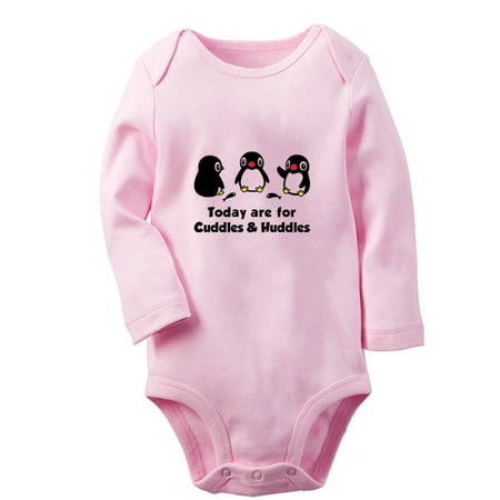 

Today are for Cuddles & Huddles Funny Rompers Newborn Baby Unisex Bodysuits Infant Animal Penguin Pattern Jumpsuits Toddler 0-12 Months Kids Long Sleeves Oufits (Pink 6-12 Months)