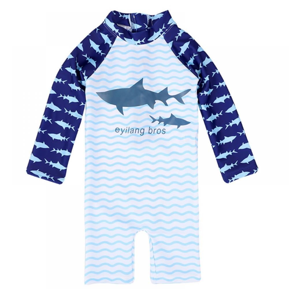 Toddlers Boys Rashguard Swimsuit One Piece Toddlers Zipper Baby Girls