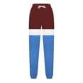 thumbnail image 4 of Bixock Wide Leg Pant for Women Sweatpants High Waist Print Drawstring Ankle Cuff Fashion Loose Casual Sport Trousers Jogger Pants with Pockets, 4 of 5