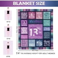thumbnail image 4 of LHSHID 13th Birthday Gifts for Girls 13 Year Old Girl Birthday Gifts Gifts for 13 Year Old Girl 13 Year Old Girl Gift Ideas Birthday Gifts for 13 Year Old Girl Throw Blanket 50"x60", 4 of 6
