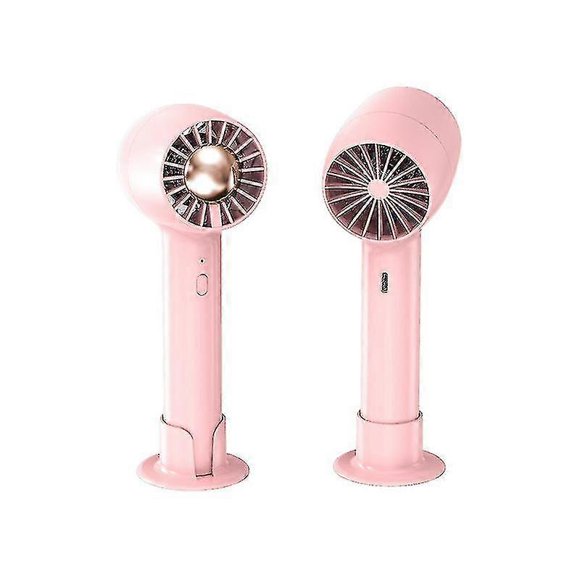 Handhållen Minifläkt, Liten Fickfläkt, Ställ Handhållen Fläkt, Minifläkt - FÄRG: Rosa