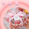 thumbnail image 5 of Pink Charcuterie Boxes with Clear Lids - Set of 50, 7x7x4 Disposable Food Containers with Lids, Bakery Boxes for Swiss Roll, Sandwich, Strawberries, Slice Cake, Cookies, 5 of 6