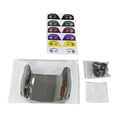 thumbnail image 1 of Visor de fútbol Protección facial Visor Protección solar Partes resistentes a los rasguños Visor de casco de hockey para adultos Helmets de fútbol Plata, 1 of 8