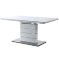 thumbnail image 3 of Acme Kameryn Dining Table W/Leaf, White High Gloss, 3 of 7