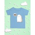 thumbnail image 3 of Boo. Retro Style Cute Ghost T-Shirt Infant -Image by Shutterstock,  24 Months, 3 of 4