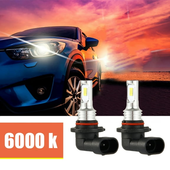 Ghojet 2Pcs 9005/HB3 Car LED Bulbs Headlight Kit Super Bright 35W 4000Lumens 6000K Fog Bulb Lamp Light Xenon White