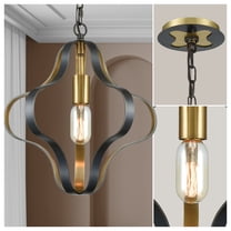 Elk Home 14-Inch Wide Janis Pendant, Modern/Contemporary, Aged Bronze