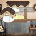 thumbnail image 4 of VHC Brands Kettle Grove Window Curtain, Star Valance, Black, 20x60, 4 of 4