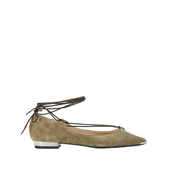 Barbara Bui Ankle Tie Suede Flats 41